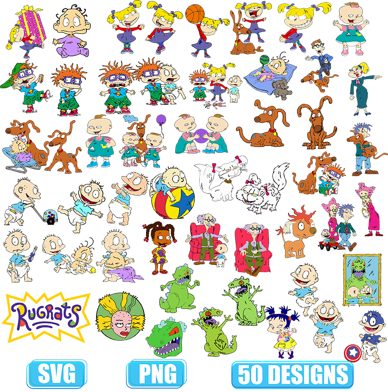 Rugrats Svg Rugrats Bundle Layered Svg Rugrats Png Rugrats Etsy 6359